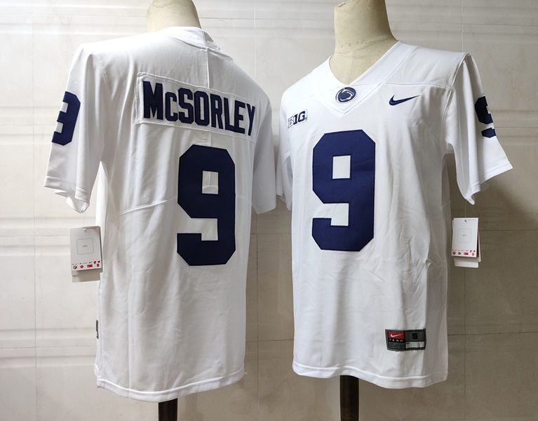 Men Penn State Natty Lions #9 Mcsorley White Nike 2025 NCAA Jersey